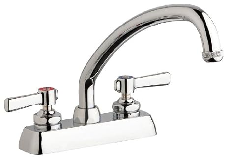 Chicago Faucets Kitchen Faucet 6 0gpm 9 1 2in Spout Touch On