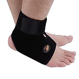Uprotective Ankle Brace Breathable with Copper Material Adjustable Design Compression Relieve Pain Protection for Football Running Sport Suit Left or Right