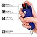 Guard Dog Security Pepper Spray Keychain, Red Hot Self Defense Spray with UV Dye - Choose a Leather Holster Color, Blue