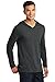 KAMAL OHAVA Men's Tri Blend Long Sleeve Hoodie T-Shirt, 4XL Big, Black Frost