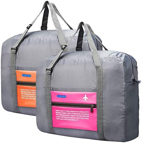 Travel Duffel Bag Foldable Travel Luggage Bag 36 L Lightweight Waterproof Gym Sports Bag For Women and Men (Pack of 2)
