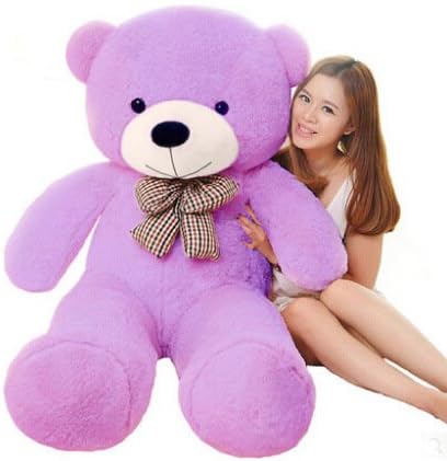 RBL Teddy Bear Plush Toys Soft Plush Bear Soft Toy Kids Soft Plush Christmas Gift (120cm, Purple)
