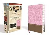NIV, Cultural Backgrounds Study Bible, Personal Size, Leathersoft, Pink/Brown, Indexed, Red Letter E by 