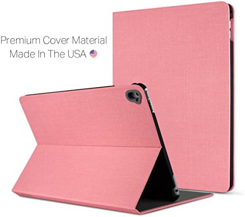 HATGA CASE iPad 9.7 Cover [2018 & 2017] [6th & 5th gen - A1893, A1954, A1822, A1823] Sleep/Wake Function, Magnetic Closure - Pepto Pink
