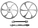 BBR Tuning 26 Inch Heavy Duty Front Mag Wheel for Mountain Bikes, Beach Cruisers, Hybrid Bikes and Motorized Bicycles (Silver)