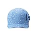 Vivobiniya Baby Girl Sun Hats Toddler Girl Bowknot Beret cap Cowboy cotton, Blue, 50CM(Head circumference19.6IN)
