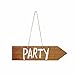 Talking Tables Blossom & Brogues Wedding Venue Signs for a Wedding Reception, Multicolor (6 Pack)