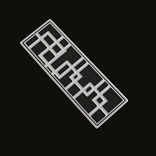 Vanvler Die Cuts for Card Making Scrapbooking Diy Metal Stencils Album Craft (F Abstract geometry) - Thumbnail 6