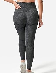 YEOREO Women High Waist Workout Gym Smile Contour