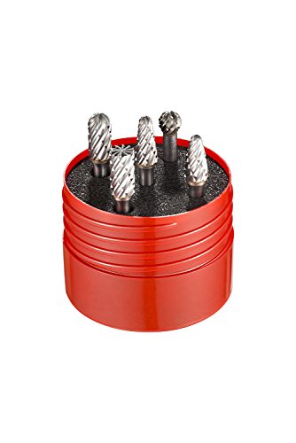 Dormer Rotary Burr Set of 5 Pieces, Various Sizes and Shapes