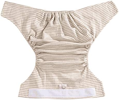 CxIACom Baby Infant Diaper Pants Reusable Stripe Cotton Nappy Washable Adjustable Underwear