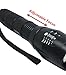 Tactical Flashlight XML-T6 Adjustable Zoomable Focus Self-protect Torch Waterproof 5 Modes 1000 Luments Portable Ultra Bright Light