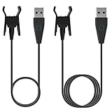 2Pcs Fitbit Alta HR Charger with Reset Button ( 55cm, 100cm), EveShine Replacement USB Charger Charging Cable Cradle Dock Adapter for Fitbit Alta HR Heart Rate Fitness Wristband