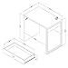 South Shore Interface Small Modern Simple Design Laptop/Study Desk with 1 Drawer, Pure White