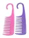 Detangler Shower Comb with hook, wet/dry, Colors may vary (Pack of 2)