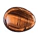 TGS Gems® Tiger Eye Carved Thumb Irish Worry Stone Healing Crystal Free Pouch Sold by 1pcs