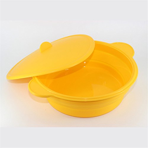 Collapsible Silicone Steamer Cooker Rice Grain Cereal Cooking Tools Bowl Plate Vegetable Steamer Cookware Tool by Xiaolanwelc - Thumbnail 5