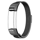 SWEES Metal Bands Compatible Fitbit Alta & Fitbit Alta HR, Milanese Stainless Steel Metal with Diamond Dressy Design Replacement Accessories Small for Women, Silver, Rose Pink, Champagne, Rose Gold