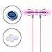 Mayama Compatible with Apple Samsung Wired Headphones in Ear Magnetic Metal Sport Earbuds Sweatproof Headsets with Mic Noise Canceling HiFi Stereo Heavy Bass Earphones for Workout Run Gym (Rose Gold)