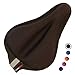 LuxoBike Gel Bike Seat Cover Padded Bicycle Seat Covers for Men - Comfort Extra Soft Padded Gel Bicycle Seat Pad - Spin Bike Seat Cushion Pads - Cycling, Spinning Class, Exercise Bike Stationary Cycle