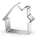 WOTOY Small Key and House Cookie Cutters Set - Stainless Steel
