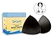 BRAVO Women's Triangle Sports Bra, Swimsuit or Bra Insert. (Black, A/B)
