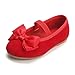 Bear Mall Girls' Shoes Girl's Ballerina Flat Shoes Mary Jane Dress Shoes (Little/Toddler Girls Shoes/Big Kids)(10 Toddler, Red)