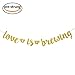 Glamoncha Love is Brewing Banner Sign Garland for Engagement Bridal Shower Wedding Tea Coffee Cocoa Bar Decorations
