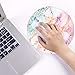 Galdas Mouse Pad Mousepad Round Gaming Mouse Pad Rubber Base Cloth Mouse Pads for Computers Laptop (Updated Version) … … ((Marble)