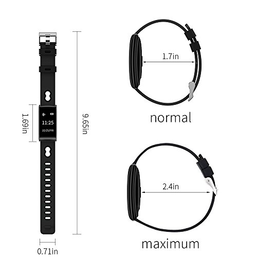 image for Guzack Fitness Tracker Bracelet With Wrist Based Heart Rate Blood Pres