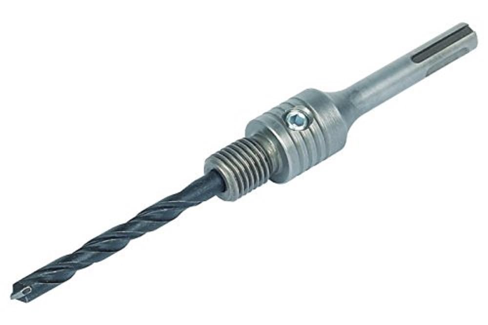 wolfcraft SDS Plus Mandrel with Centring Drill Bit, for Diamond Tipped Annular Bits I 5955000 I Accessory for Diamond Tipped annular bits