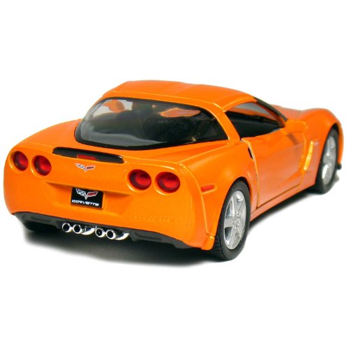 Set of 4: 5" 2007 Chevy Corvette Z06 1:36 Scale (Blue/Orange/Red/Yellow)