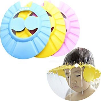 LLTrader Baby Kids Children Shampoo Bath Bathing Shower Cap Visor Hat Wash Hair Shield Hat - 3 Packs