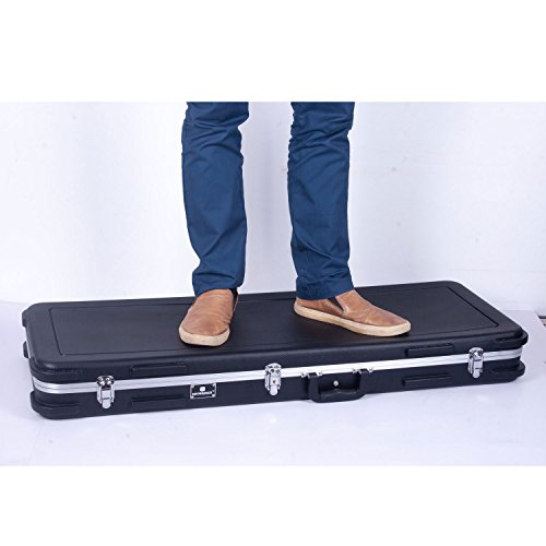 image for Crossrock Bass Guitar Case for Both 4 6 String in Black (CRA860BBK), A