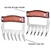 wuudi Pulled Pork Shredder Claws, 18/8 Stainless Steel Meat Claws BBQ Meat Handler Forks for Shredding Handling & Carving Food (BPA Free)