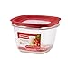 Rubbermaid Premier Easy Find Lids Food Storage Containers, 7 Cup, Racer Red