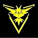 Team Instinct (Yellow) Decal Sticker by Stick'emAll - (Pokemon GO Inspired)