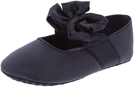 Teeny Toes Girls' Black Girls' Infant Bow Soft Sole Mary Jane 4 Regular