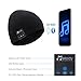 Bluetooth Beanie Hat, BCELIFE Wireless 4.0 Hands-Free Knit Music Cap with HD Stereo Speaker Headphone Mic Rechargeable USB for Winter Fitness Outdoor Sports (Black)