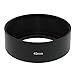 SIOTI 49mm Lens Hood, Matte Treatment Inside, Aluminum Material, Compatible with All Camera Lens S/C/N/F/O/P etc.(49mm)