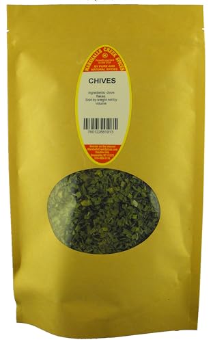 MARSHALLS CREEK SPICES CHIVES 2 OUNCE XL ECO FRIENDLY KRAFT STAND-UP POUCH