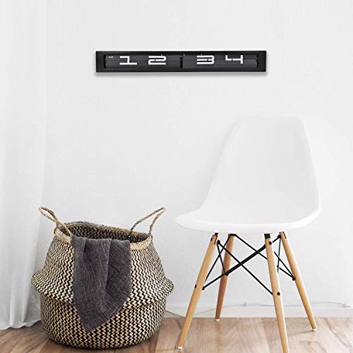 Cloudnola Timeline Metal Wall and Tabletop Flip Clock and Wall Decor