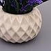VGIA Modern Artificial Potted Plant for Home Decor Lavender Flowers and Grass Arrangements Tabletop Decoration