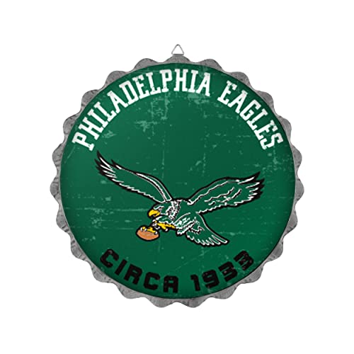FOCO Philadelphia Eagles NFL Retro Bottle Cap Wall