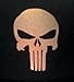 High Viz Inc Reflective Badass Skull Helmet Decal in Black - 2 1/8