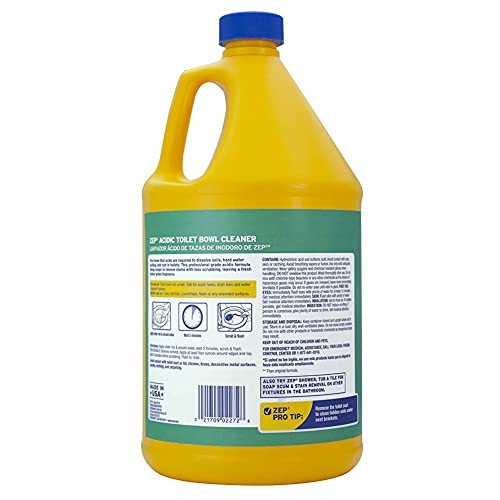 Zep Acidic Toilet Bowl Cleaner 1 Gallon (Case of 4) R437102x Thicker