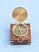 Hampton Nautical Solid Brass Gentlemen's Compass with Rosewood Box, 4