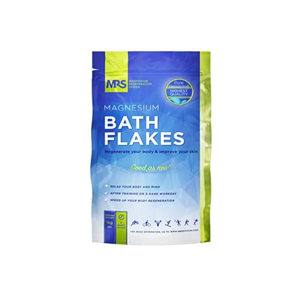 Finest-Magnesium-Bath-Flakes-Epsom-Salt-Bath-Salts-Body-Muscle-and-Foot-Soak-Regenerate-Body-and-Mind-Mined-in-Germany-Ancient-Zechstein-Seabed-MRS-Magnesium-Regeneration-System-1kg-220-lb Finest Magnesium Bath Flakes, Epsom Salt, Bath Salts, Body Muscle and Foot Soak, Regenerate Body and Mind, Mined in…