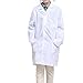 CLanItris America Kids Unisex Lab Coat for Scientist Role Play Costume Set - Soft Touch (Medium,White)
