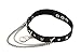 ZMAN Fashion Women Men Cool Punk Goth Metal Pyramid Studded Link Leather Collar Choker Handcuffs Necklace